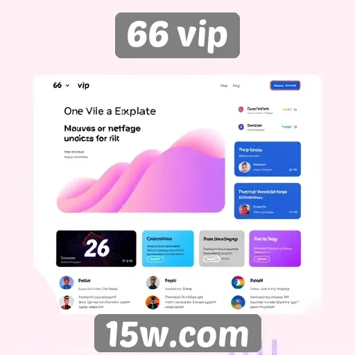 Análise da interface do site 66 vip
